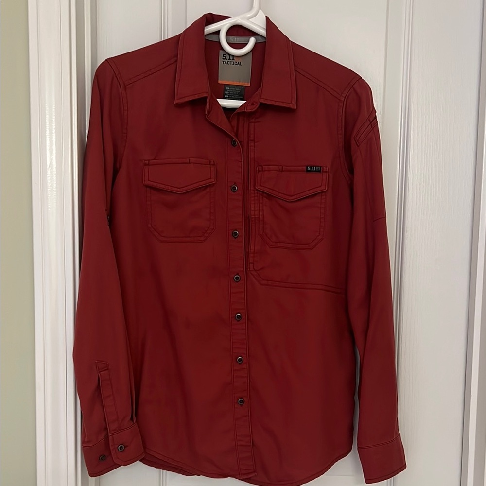 5.11 Tactical Red Button-Up Shirt